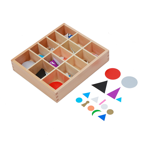 Hộp Đựng Các Khối Hình Biểu Tượng Của Ngữ Pháp Montessori